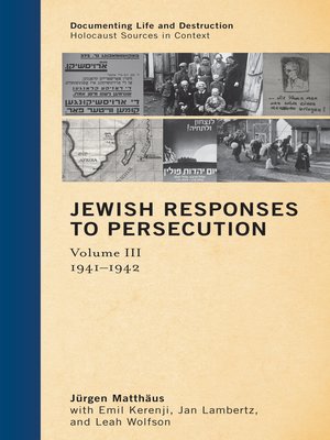 cover image of Jewish Responses to Persecution, Volume III